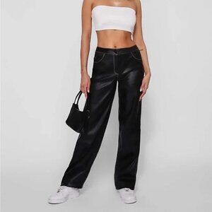 Tiger Mist “Angelle” Faux Leather Pants | Black | Size S | NWT